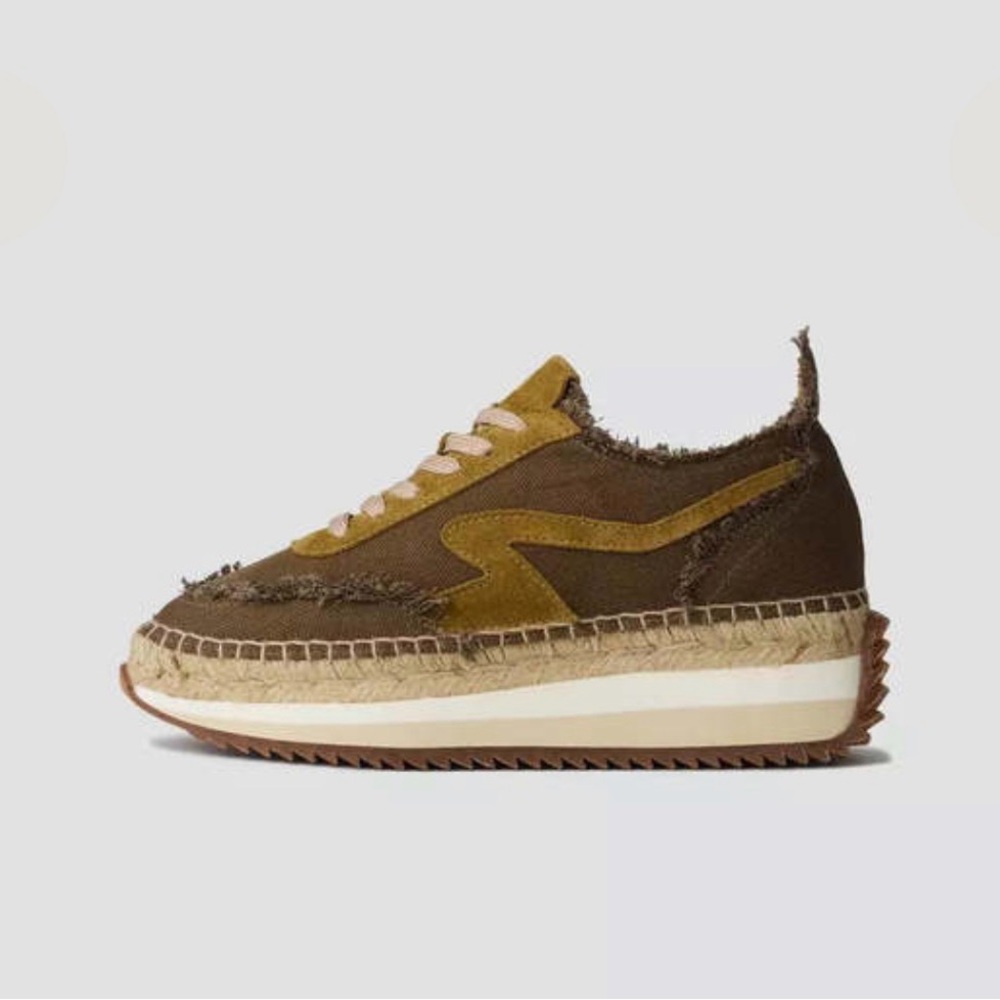 Rag & Bone Olive/Brown Casual Platform Sneaker
